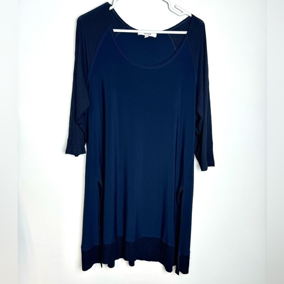 Sympli Tops - Sympli Tunic Dress Navy Blue 14